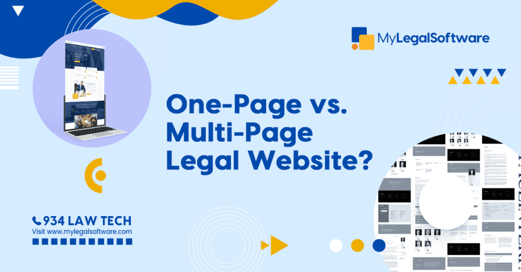 Deciding on the ideal website structure for law firms: one-page simplicity or multi-page depth?