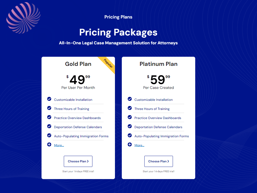 mylegalsoftware pricing plan 