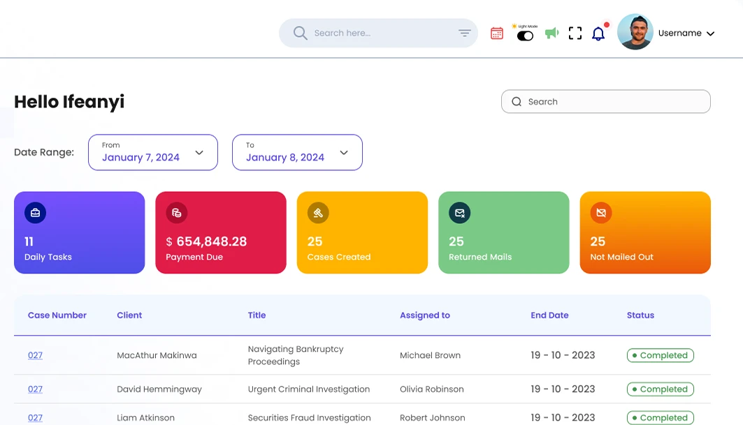 Legal and case management Software for lawyers In united states.