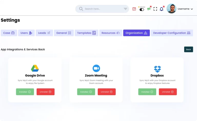 Legal and case management Software for lawyers In united states.