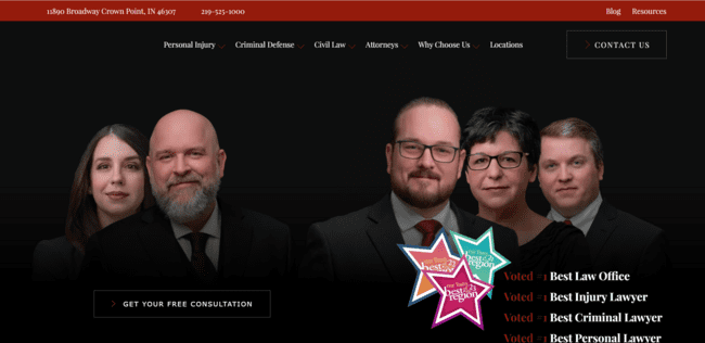 Professional Hagestad Law Group homepage design featuring modern aesthetics and user-friendly functionalities