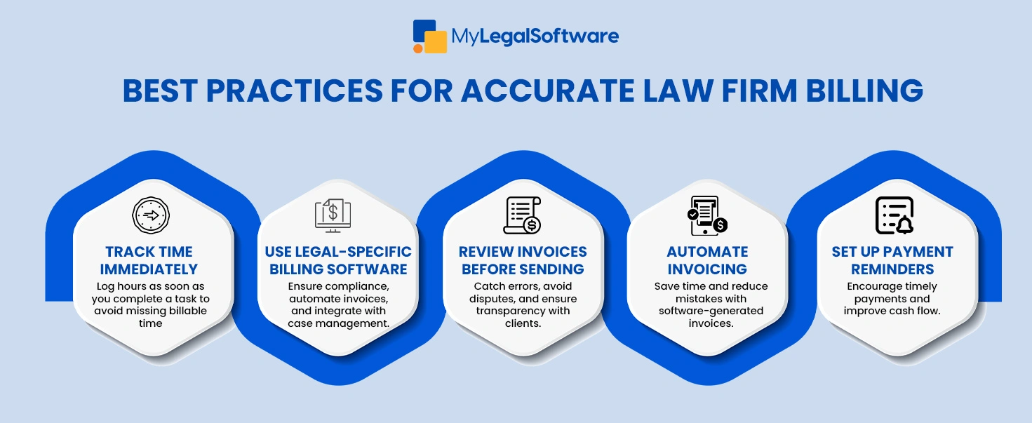 Follow These Best Practices to Ensure Error-Free and Efficient Law Firm Billing.