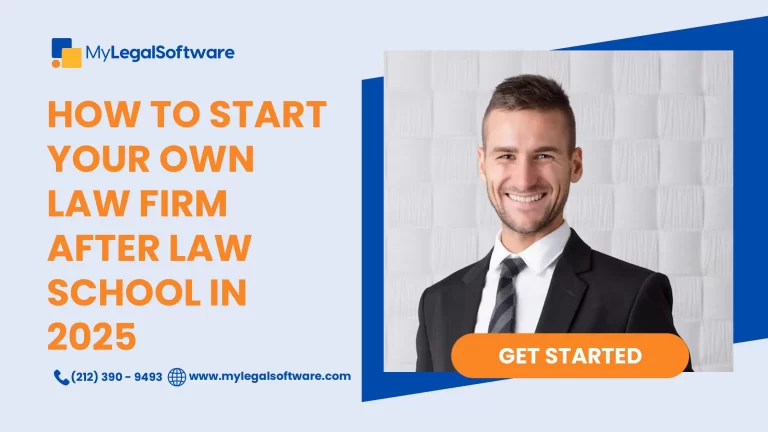Young attorney working remotely to start their own law firm after law school in 2025