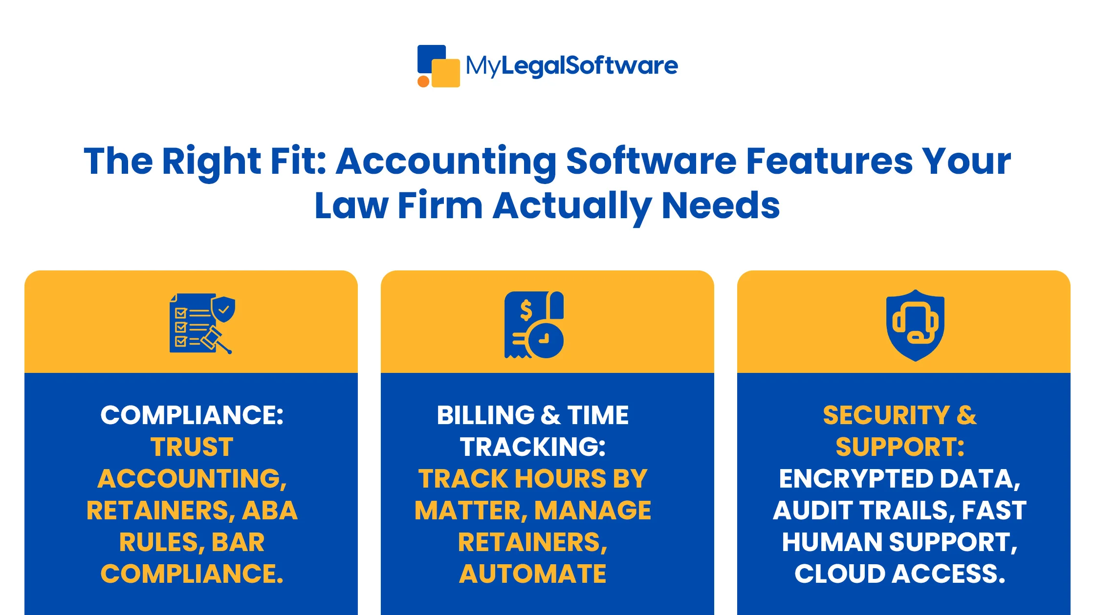 Not all accounting software fits a law firm. Here’s what to look for when choosing the right one.