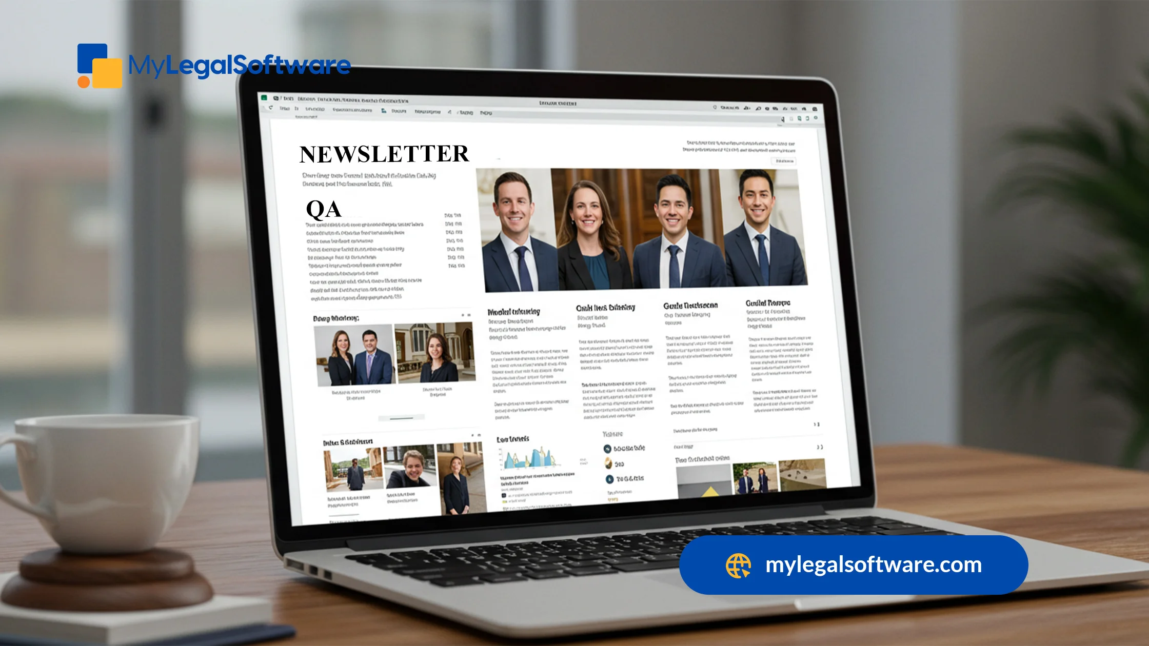 Educational formats in a law firm client newsletter build trust.