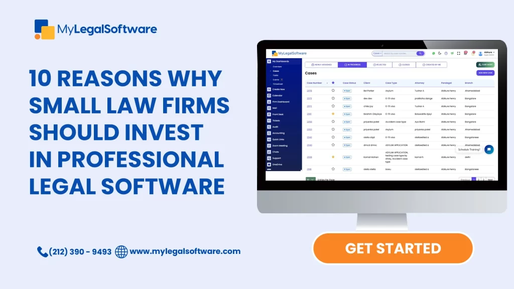 Legal software for small law firms improves efficiency.