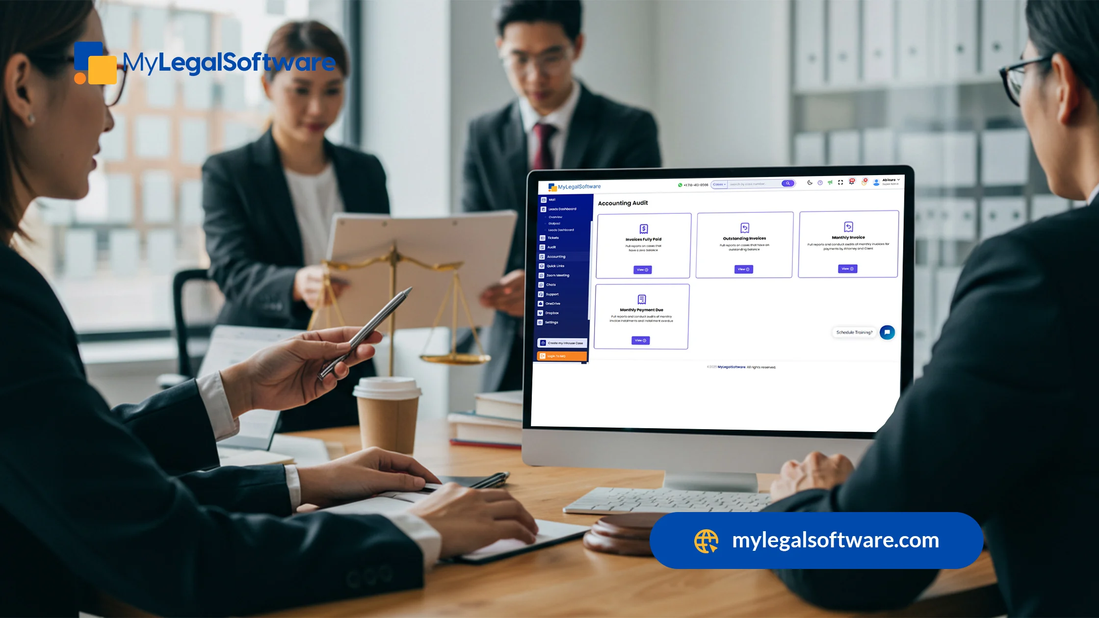 Improved daily operations are achieved using law firm reporting software.