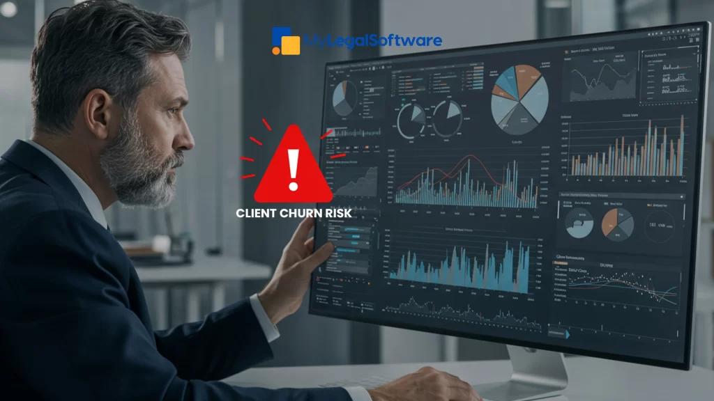 Use MyLegalSoftware's analytics tool to monitor client engagement and minimize churn rate.
