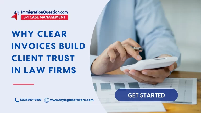 Clear Invoices Build Client Trust in Law Firms